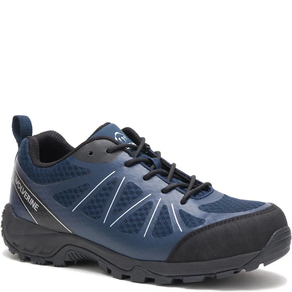 Wolverine Men's Amherst II Safety Shoes Navy/Black bootbay