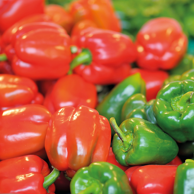 Bell peppers Grade fruit and vegetables with high speed and