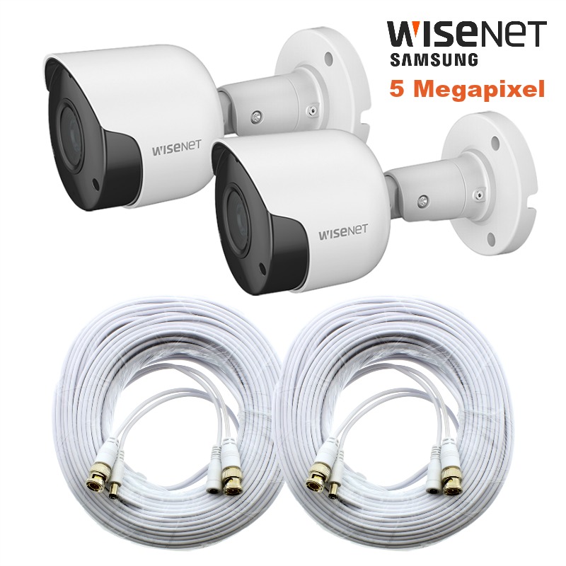 SDC89445BF 5MP Super HD Camera Kit with Cable, Pack of 2