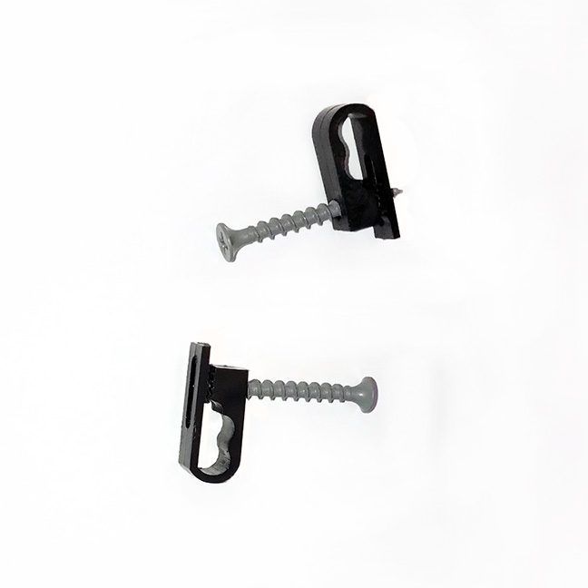 Cable Fastener Dual Cable Clip Screw Ellipse Security
