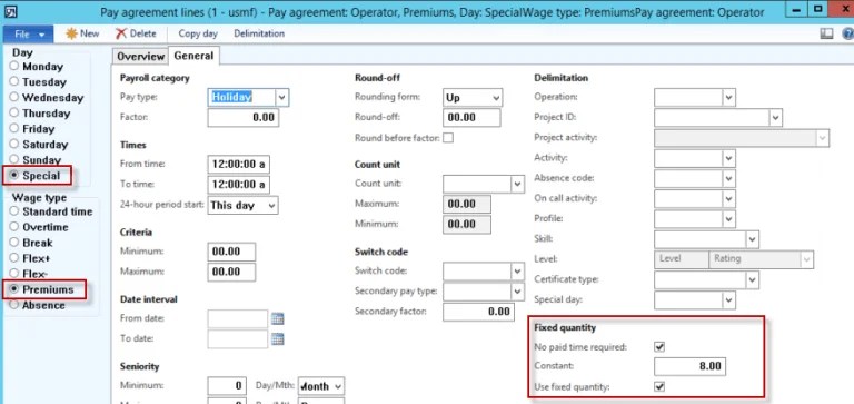 Microsoft Dynamics AX 2012 R2 and R3 Holiday Overtime Calculation with