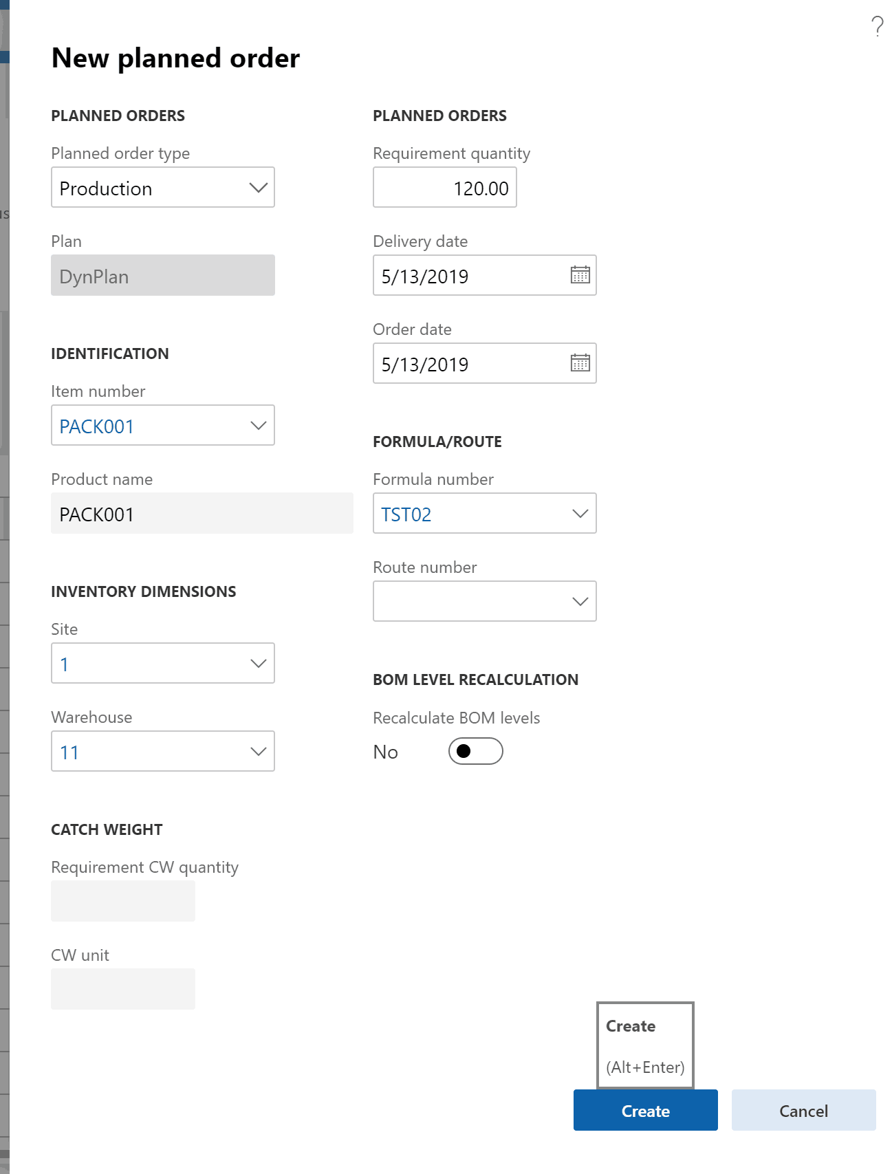 Managing Consolidated Batch Orders in Process Manufacturing in Dynamics