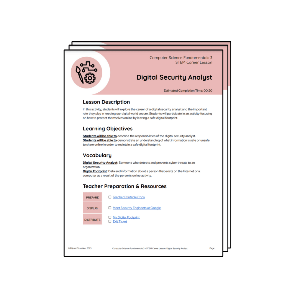 Digital Security Analyst Ellipsis Education