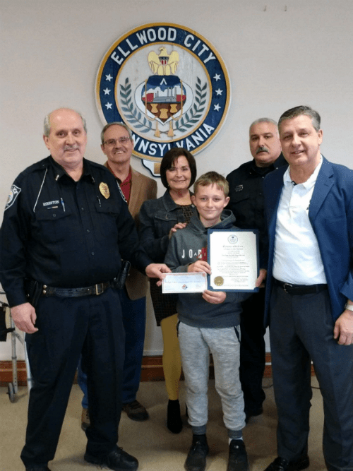 Two Hartman Elementary Students Received Commendations Ellwood City