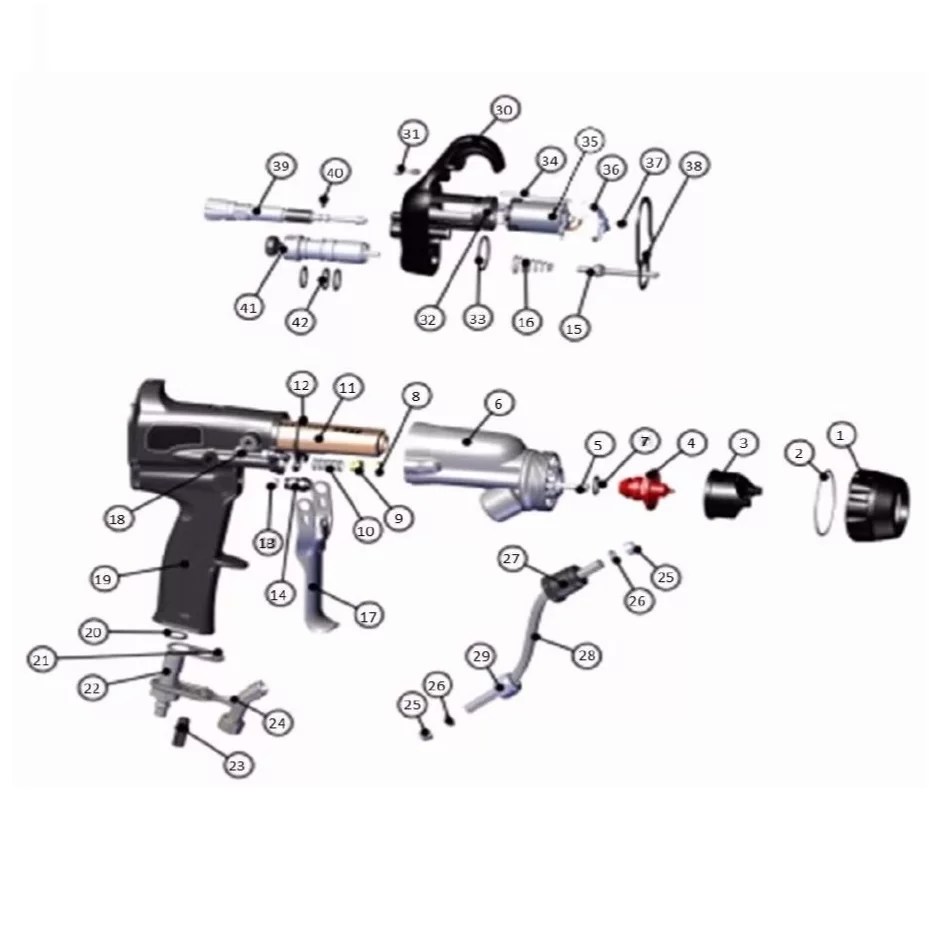 Ransburg Ransflex Electrostatic 65kV Spray Gun Elmbridge UK