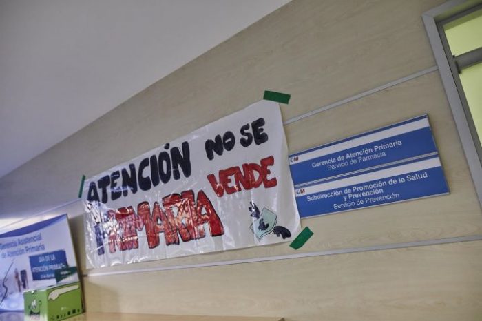 Encierro en la gerencia de Atención Primaria de la Comunidad de Madrid