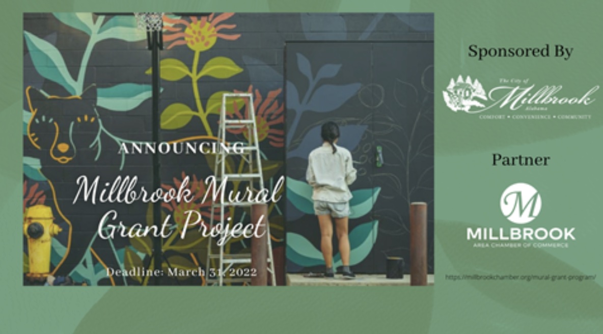 Announcing the Millbrook Mural Grant Program Elmore County Economic