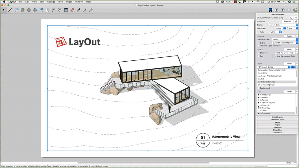 SketchUp LayOut 3D To 2D Model Converter Elmtec SketchUp
