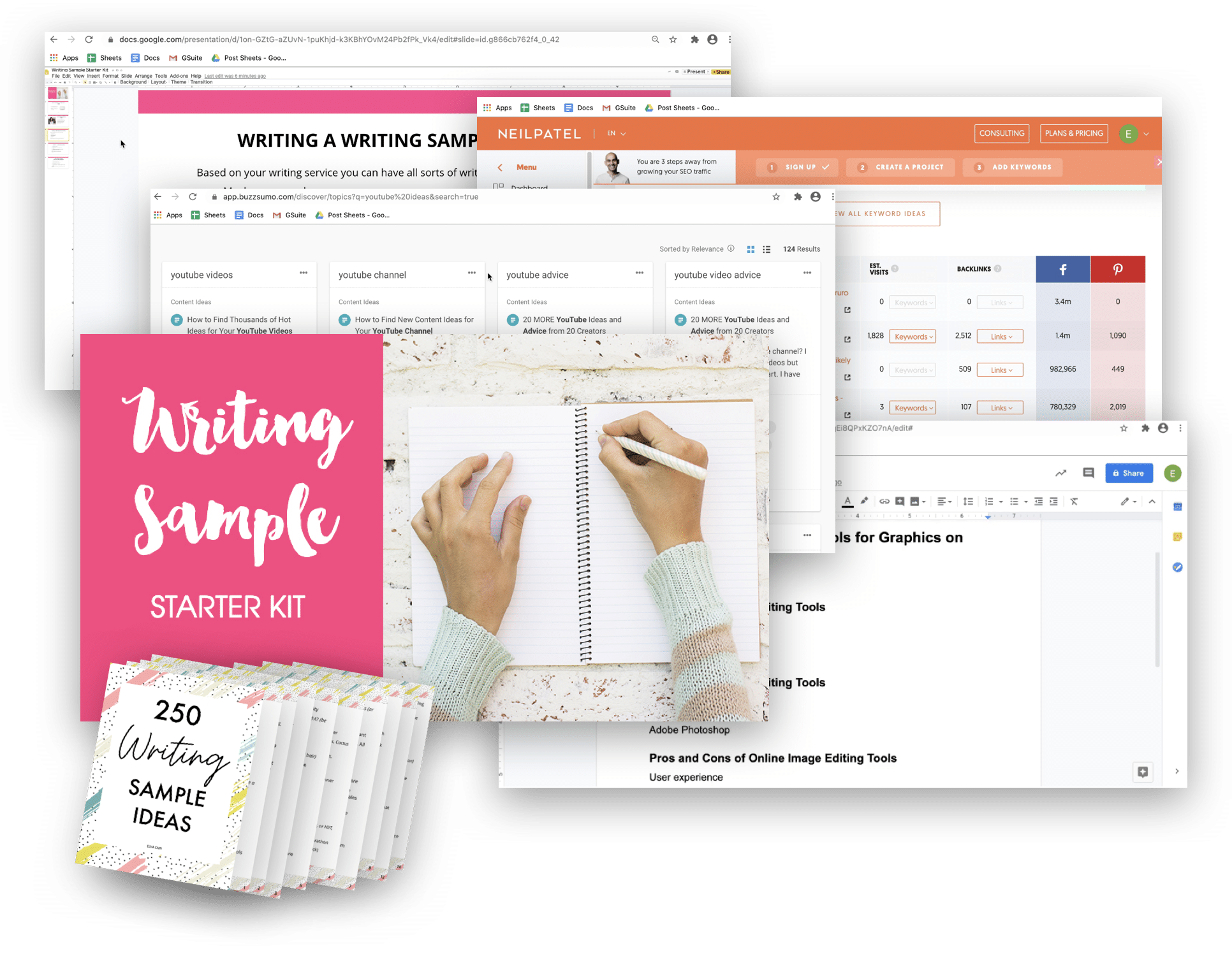 what to use as a writing sample content creator Graziano Havol1937