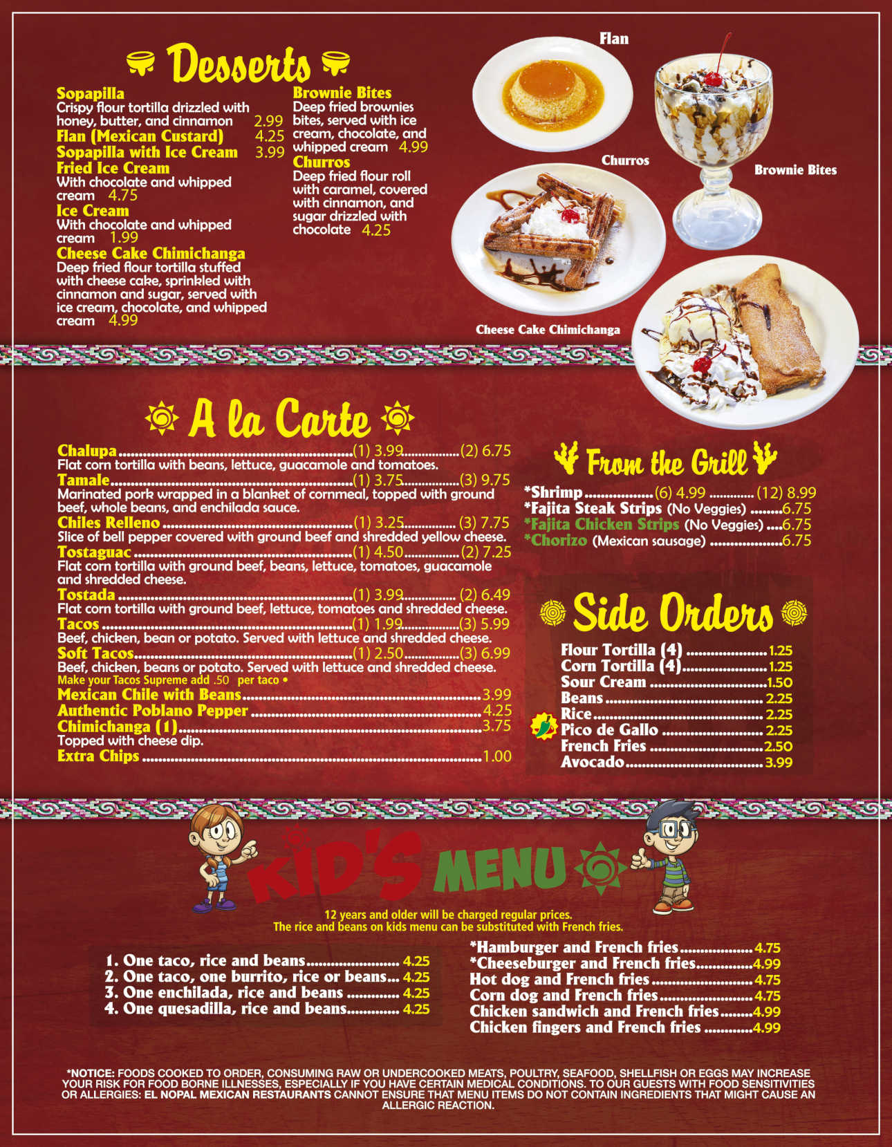 El Nopal El Nopal GA Mexican food Tacos Desserts