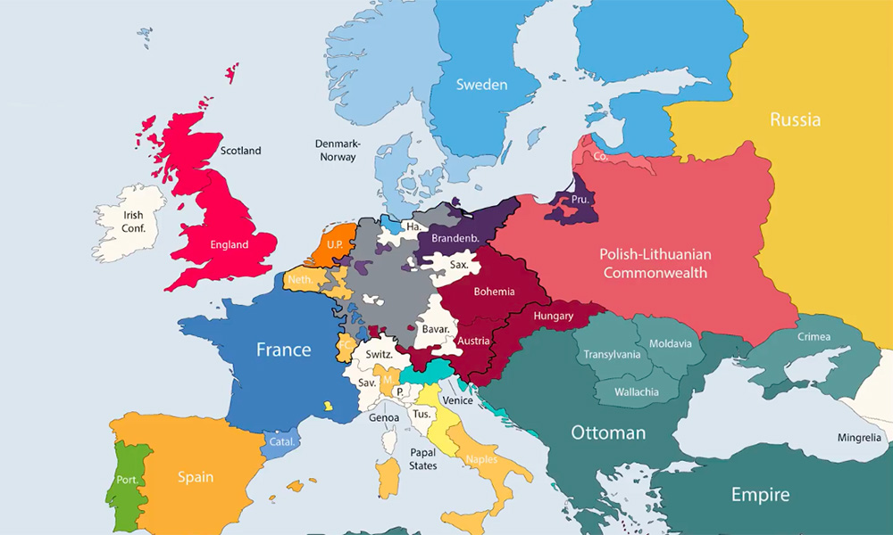 Kaart Europa 1500 2021 Mapa Europy 1500 Mapa Polski