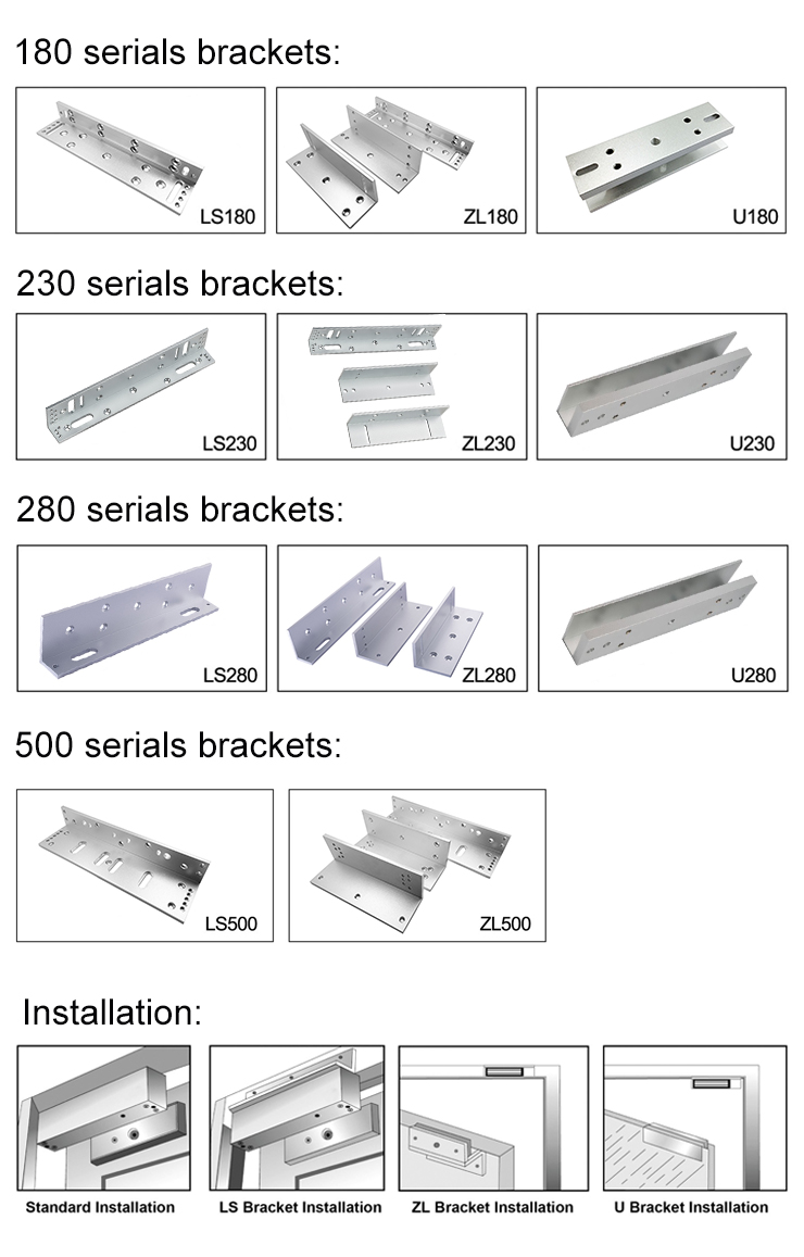 High compatible ZL bracket L bracket and U bracket for locks Elock Security