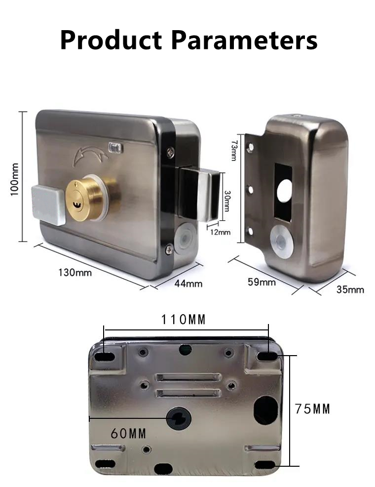 Hot Sale Battery Operated Electric Door Lock With Remote Control