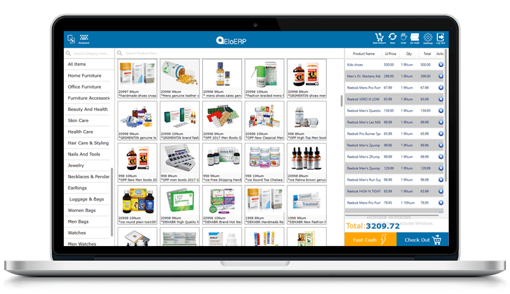 Medicine Pharmacy POS Software EloERP Cloud
