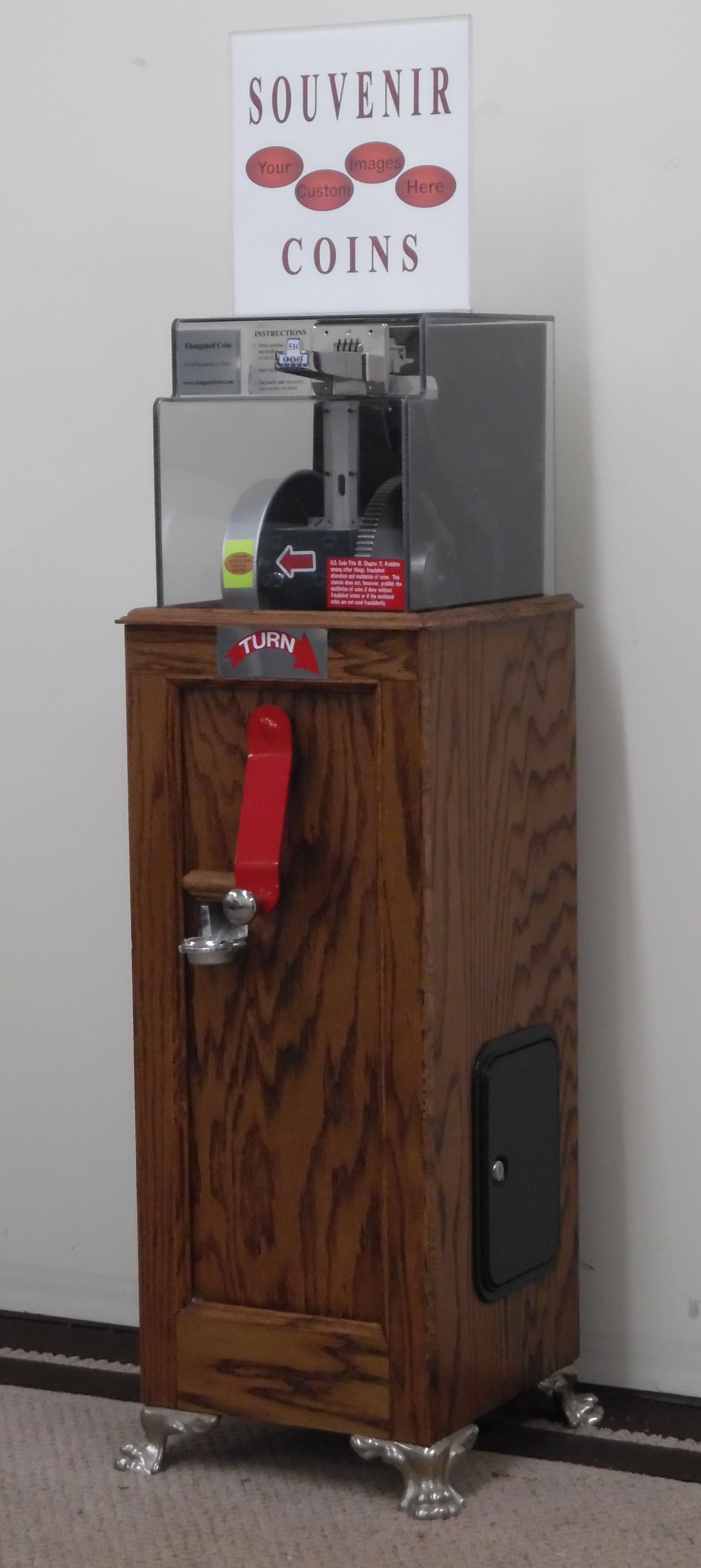 Four Image Hand Crank Penny Press Stock Number 1546