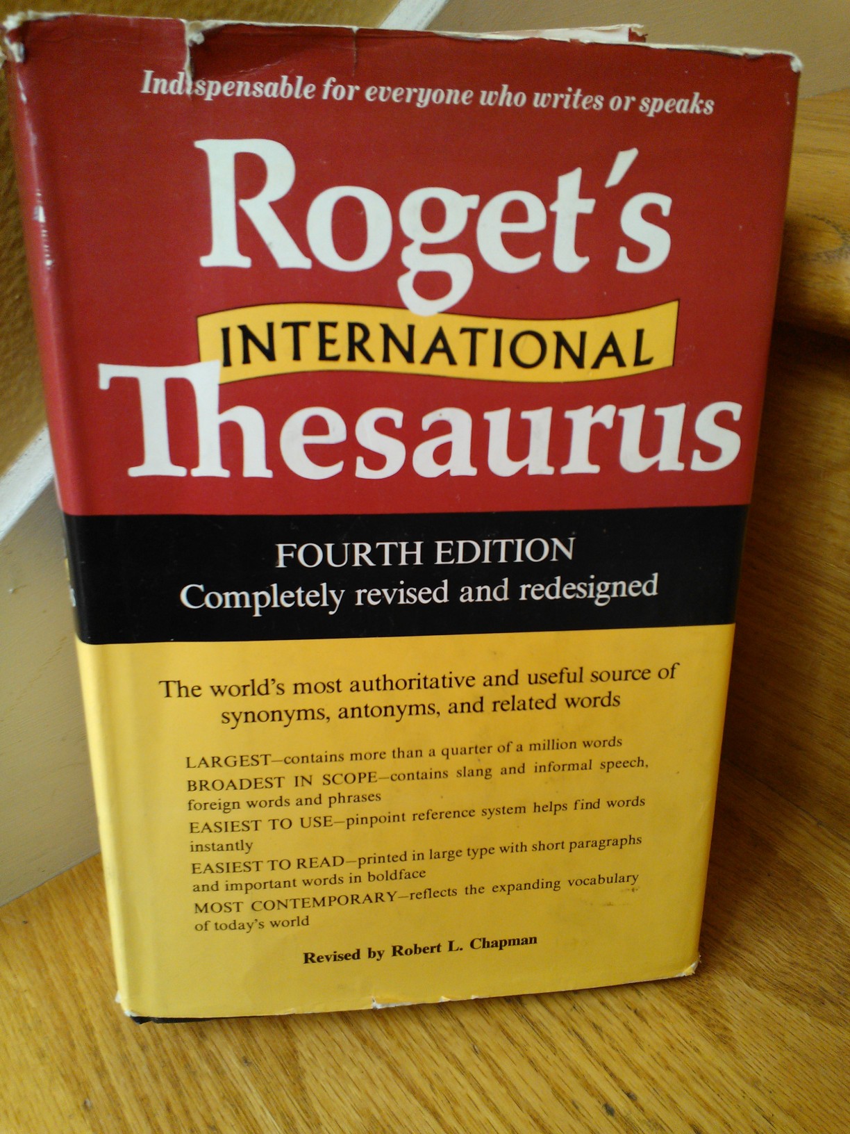 Would it surprise you that the thesaurus was written by an
