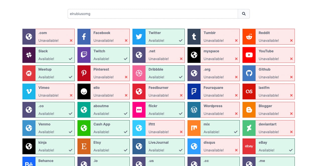 Cómo saber si un usuario está libre en Instagram, Facebook y otras