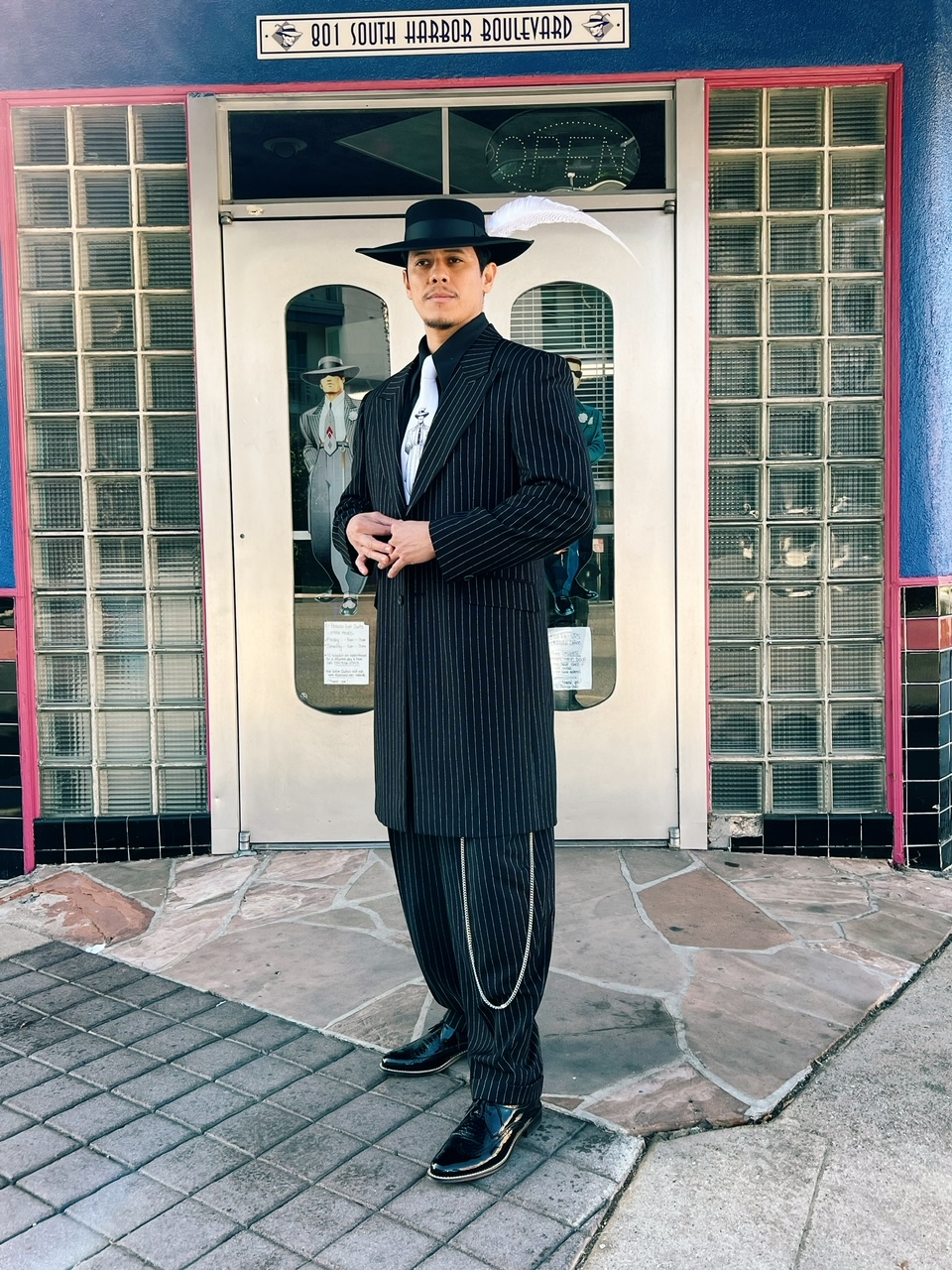 New Black Pinstripe Pachuco Suit El Pachuco Zoot Suits