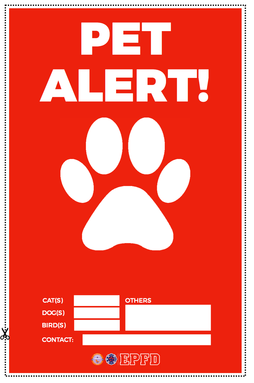 Fire Safety & Your Pets El Paso Animal Services