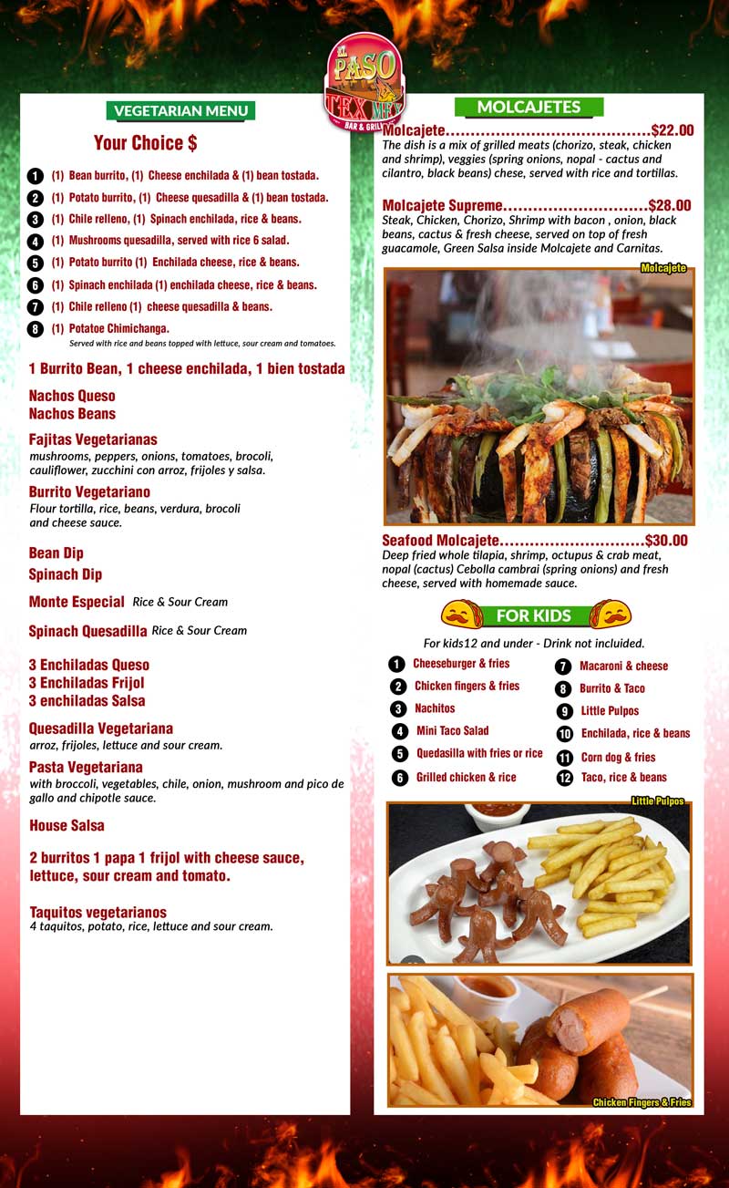 Delicious Mexican food in Fairfield Iowa El Paso Tex Mex Bar & Grill