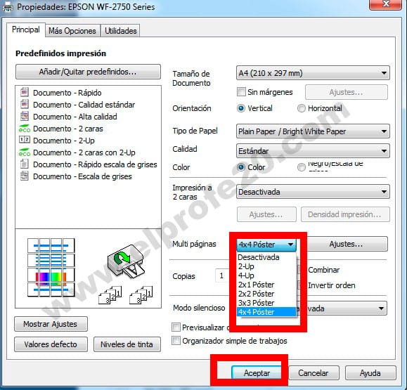 ¿Cómo imprimir una imagen en varias hojas en WORD?