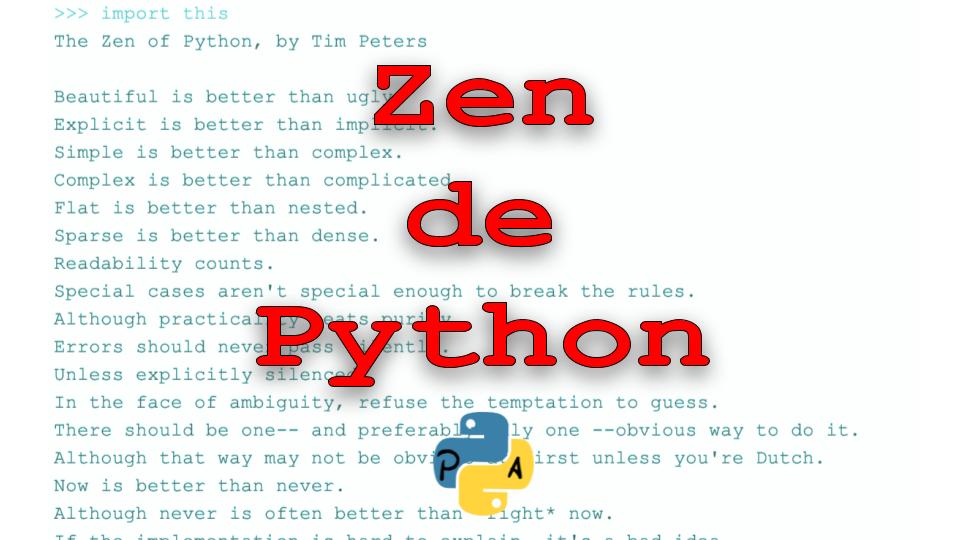 PEP 20 El Zen de Python El Pythonista