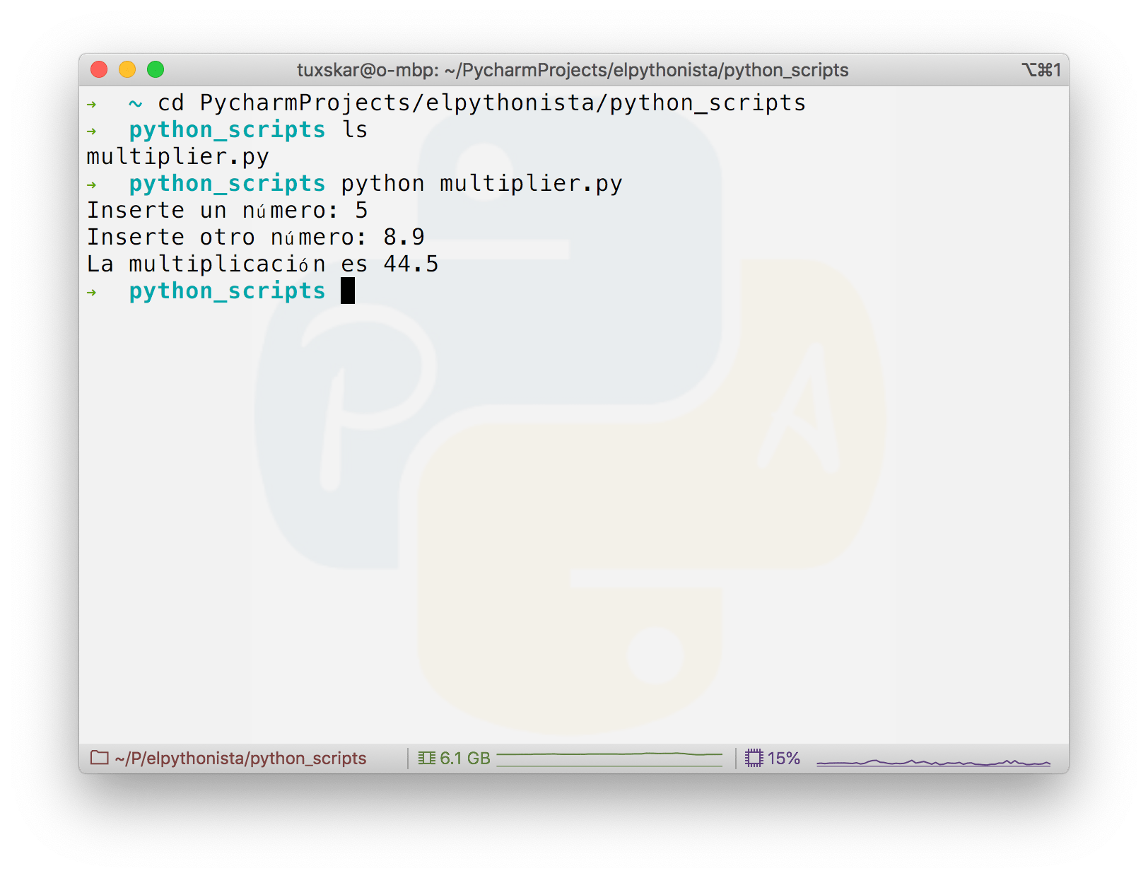 Scripts en Python El Pythonista