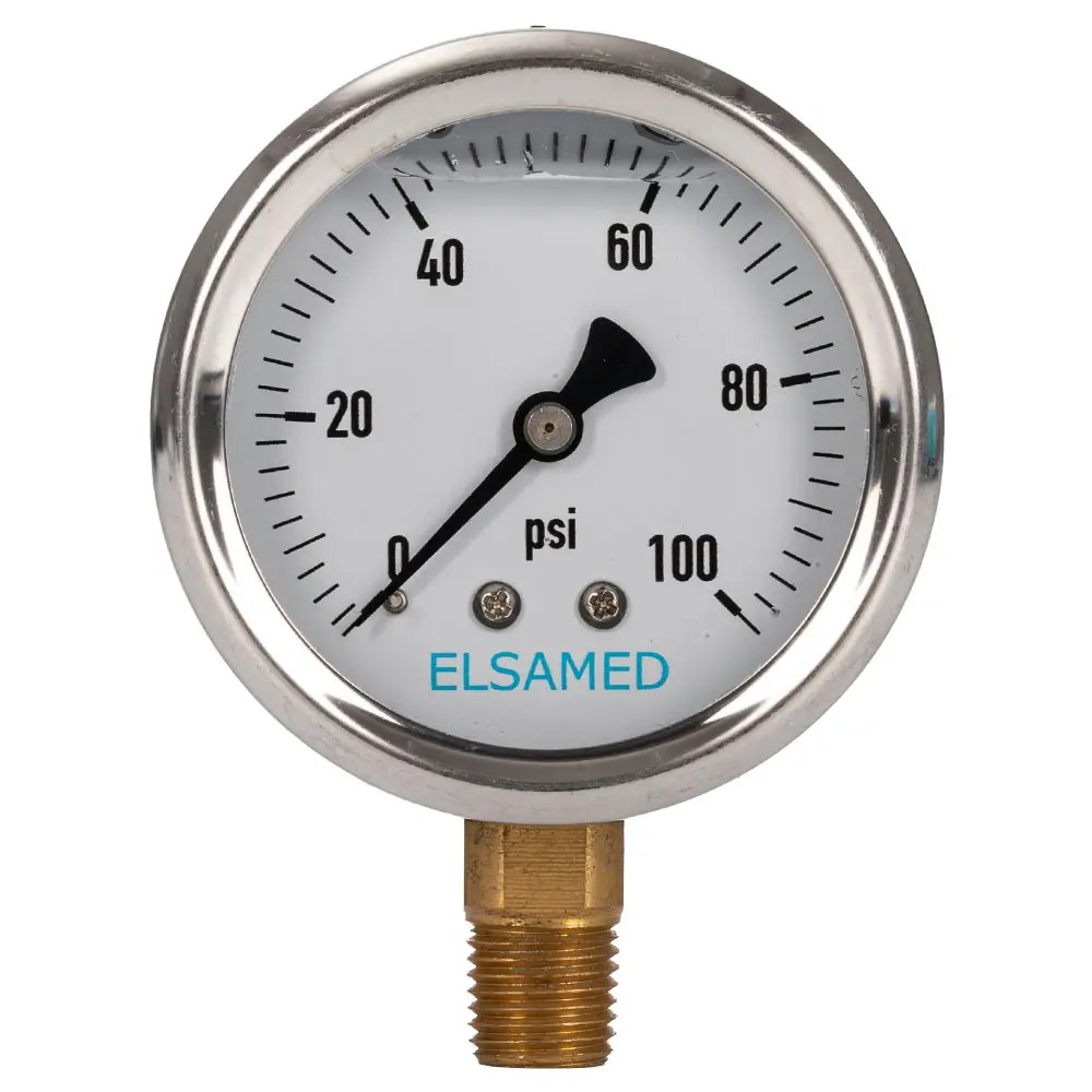 4″ Glycerin Filled Pressure Gauge ELSAMED