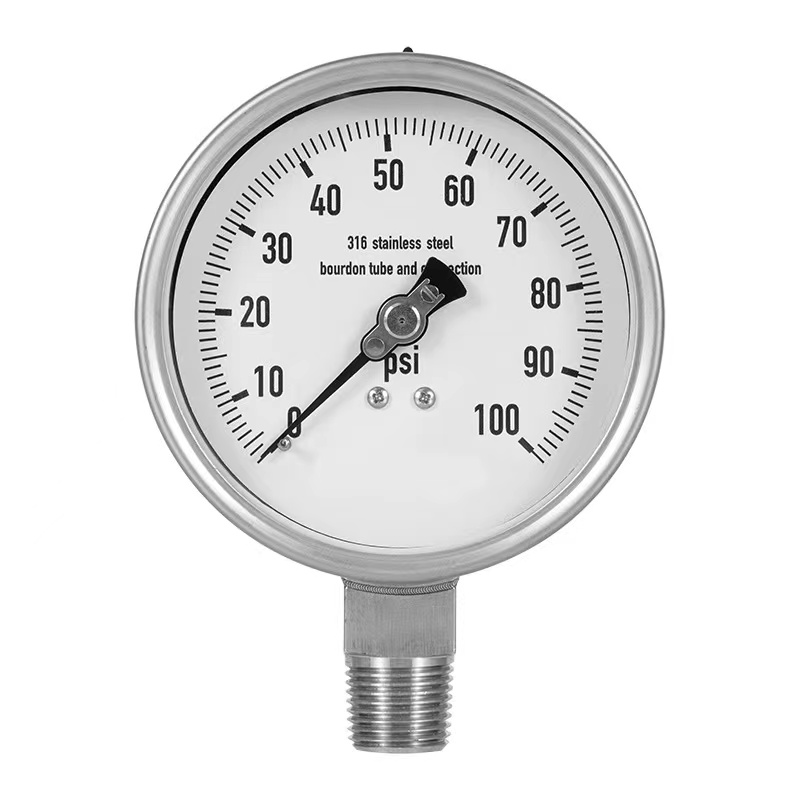 2.5″ Liquid Filled Industrial Gauge2.5" Liquid Filled Industrial Gauge