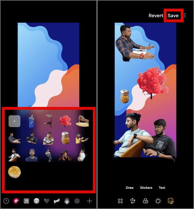 So erstellen Sie benutzerdefinierte Aufkleber aus Fotos auf Samsung