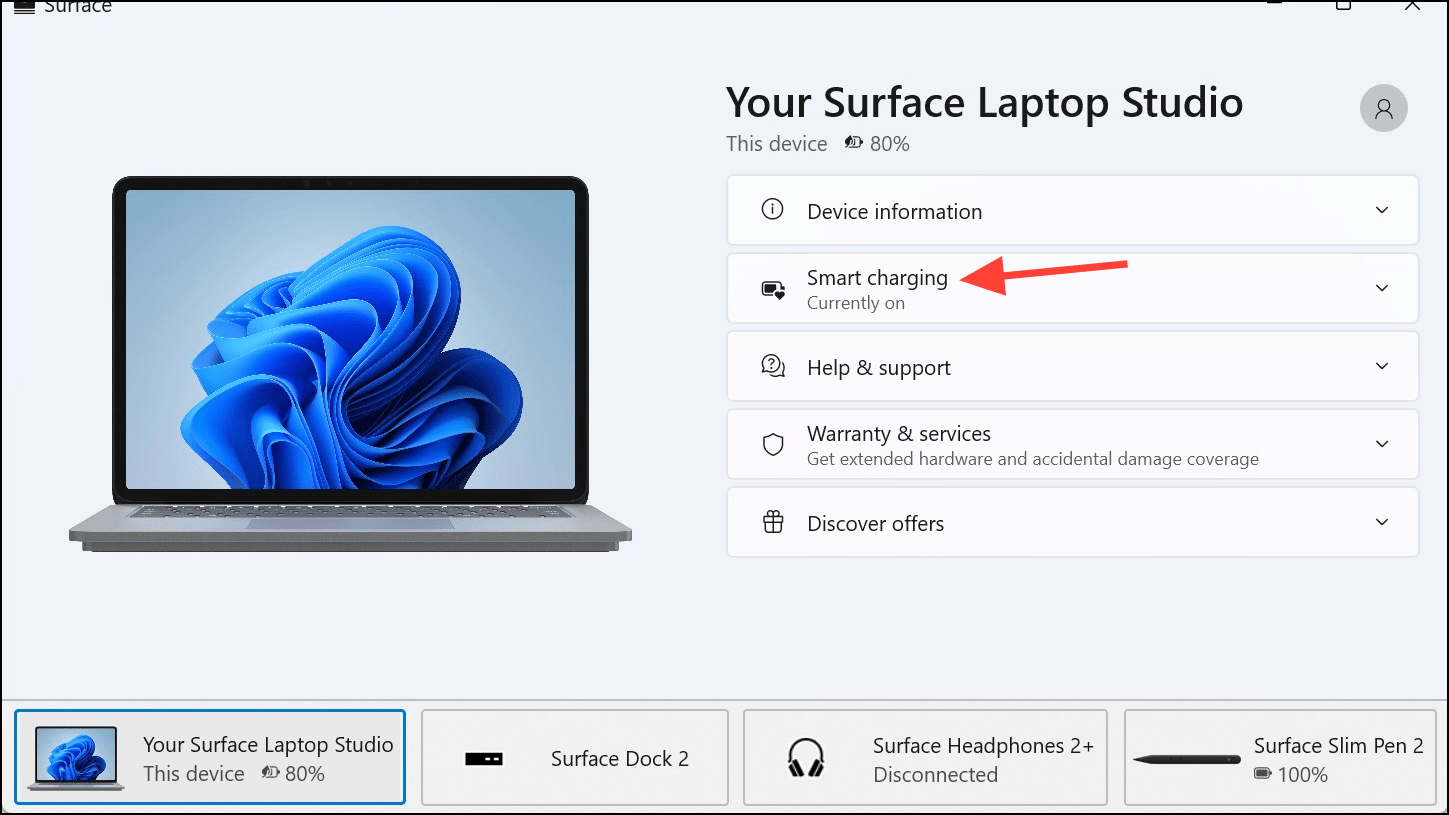 Az intelligens töltés kikapcsolása a Windows 11 rendszerben