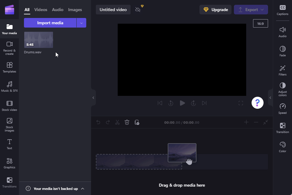 Añadir audio a Clipchamp guía paso a paso