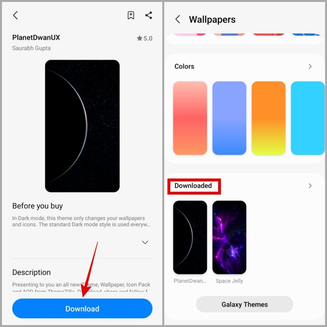So ändern Sie das Hintergrundbild auf Ihrem Samsung GalaxyTelefon