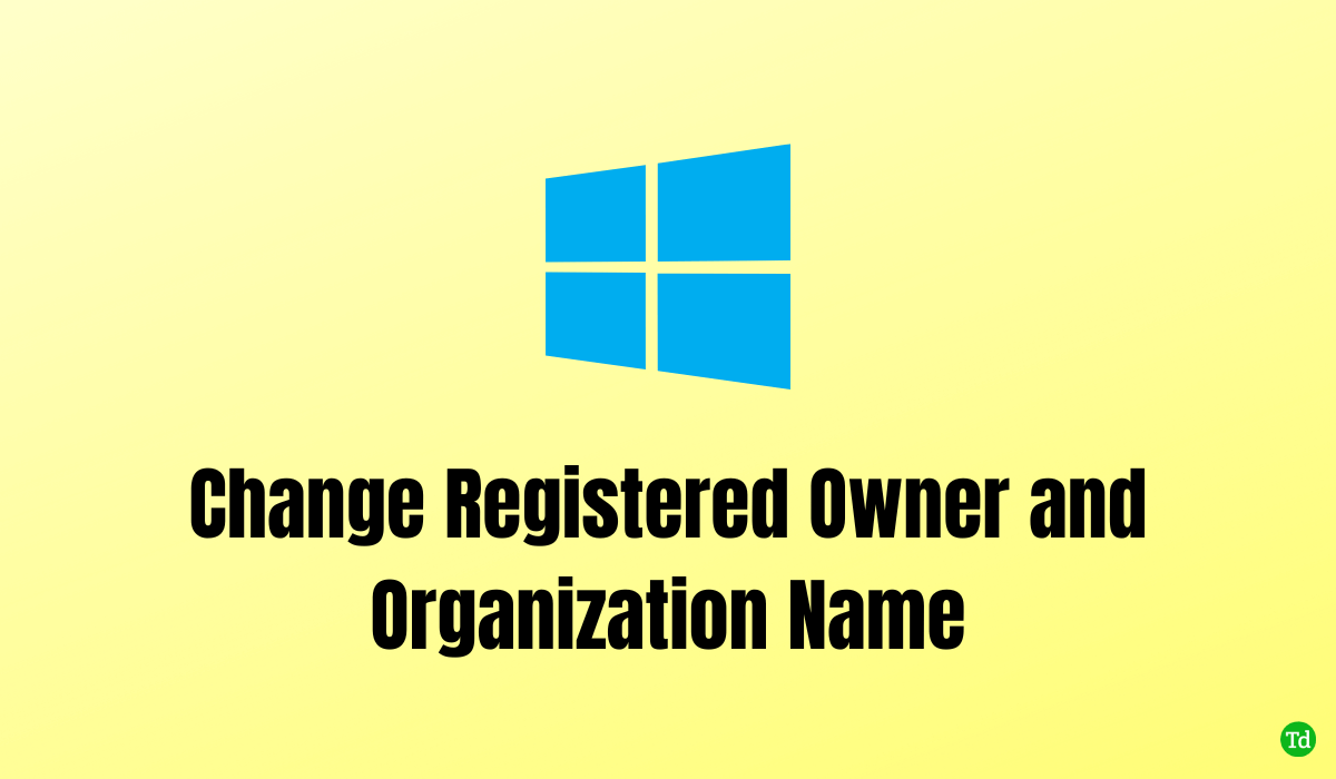 Windows 11で登録された所有者と組織名を変更する digistart