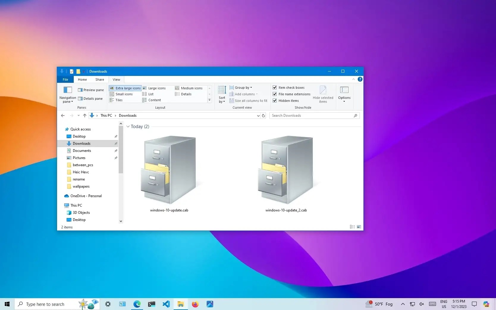 Windows 10 でアップデートとドライバー用の CAB ファイルをインストールする方法