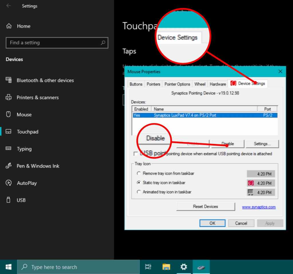 Jak wyłączyć touchpad w laptopie HP (Windows 10)