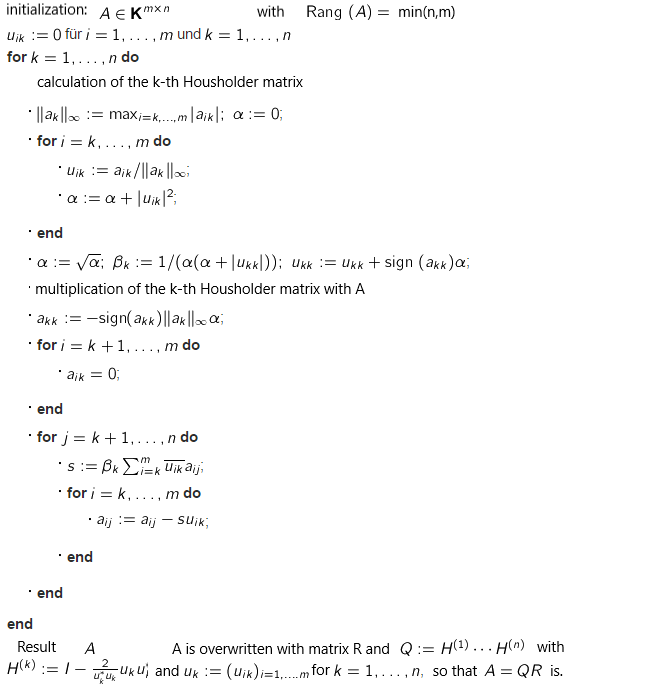Calculator Matrix QR