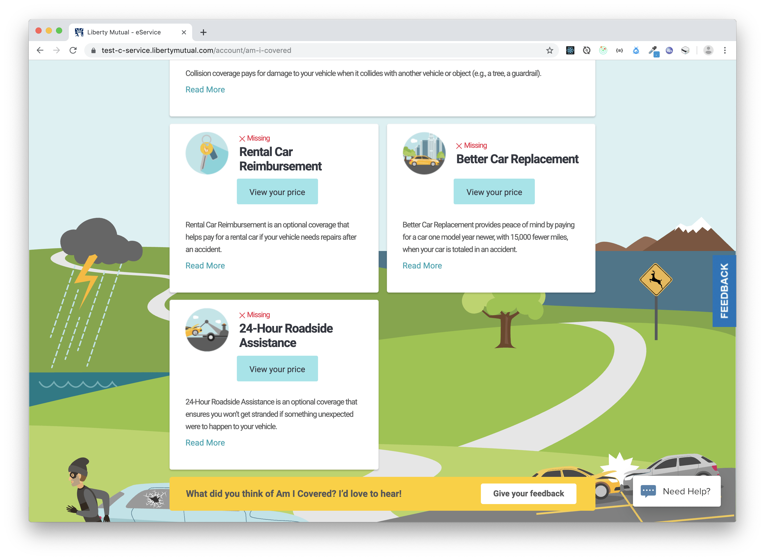 Overview Liberty Mutual eService site
