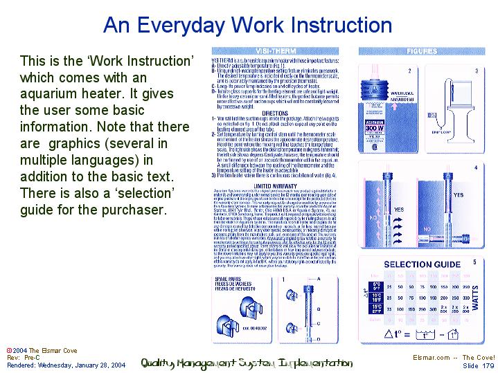 An Everyday Work Instruction