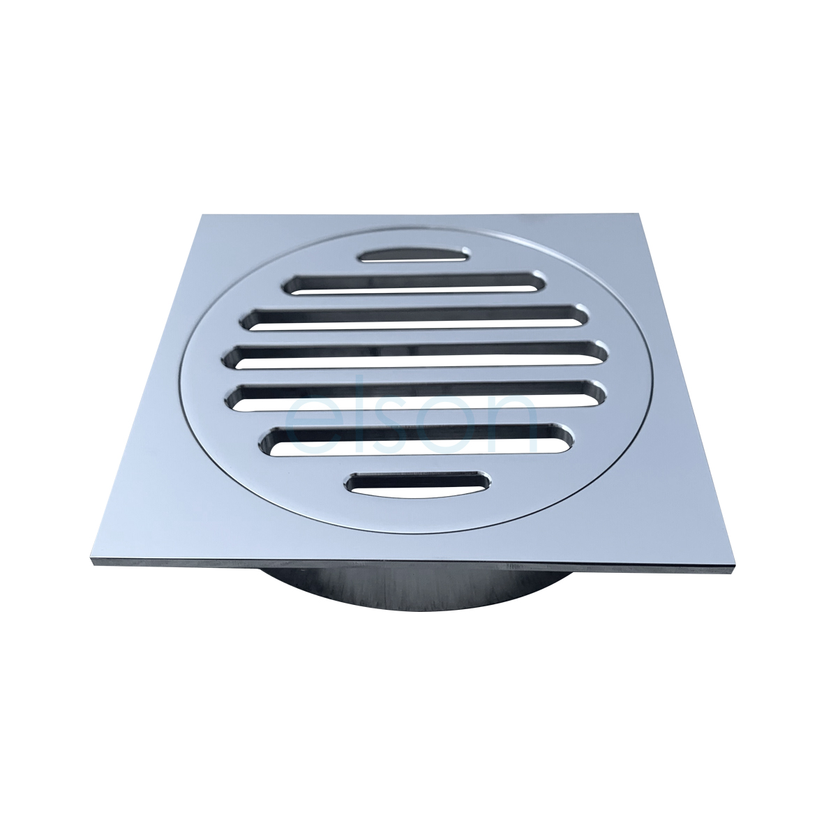 GRATE SUIT ID PVC PIPE SQR 100mm CP Elson