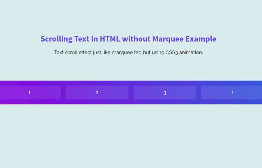How To Create A Scrolling Message In HTML PeterElSt