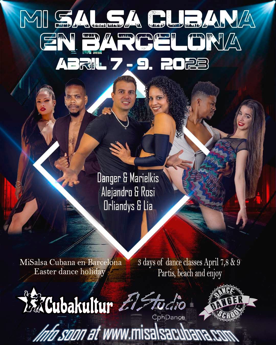Mi Salsa Cubana Camp i Barcelona 7.9. April ElStudio.dk