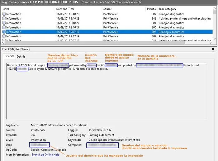 Print Server Log Habilitar Log Impresoras Win Server 2016 El Taller