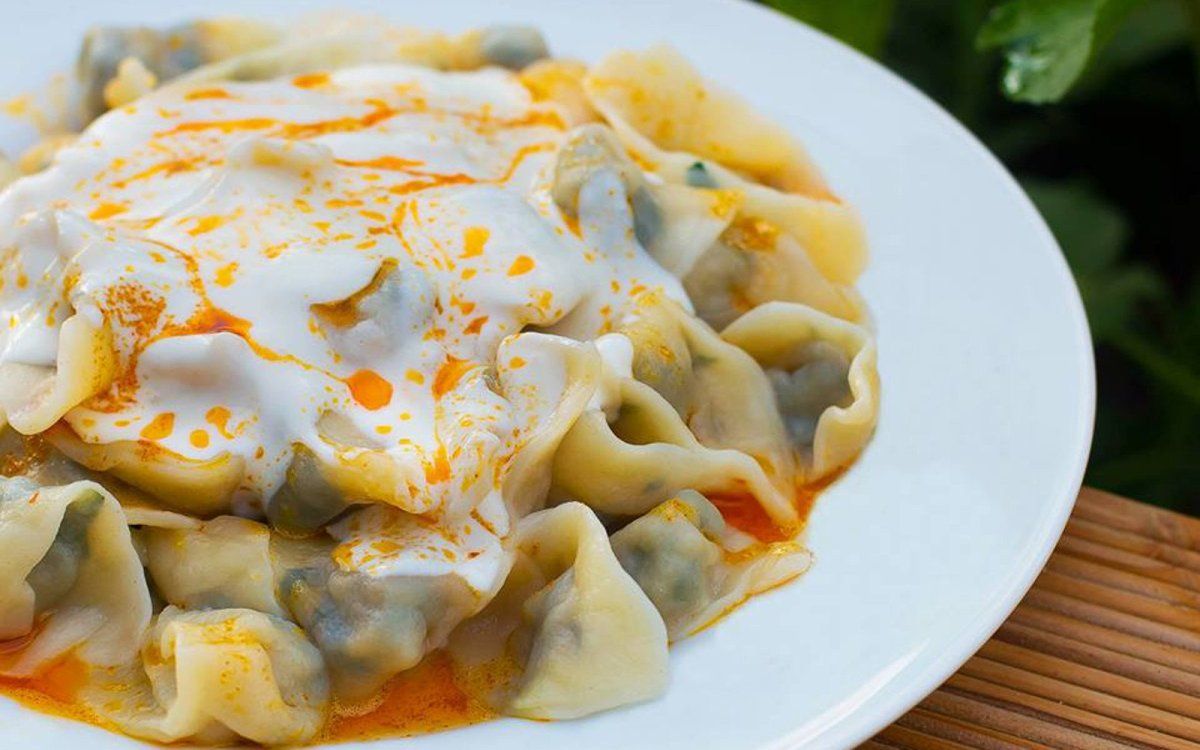 Manti Una receta de Turquía. El Target