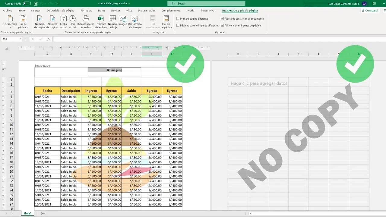 🥇 Cómo poner Marcas de agua a un documento de Excel El