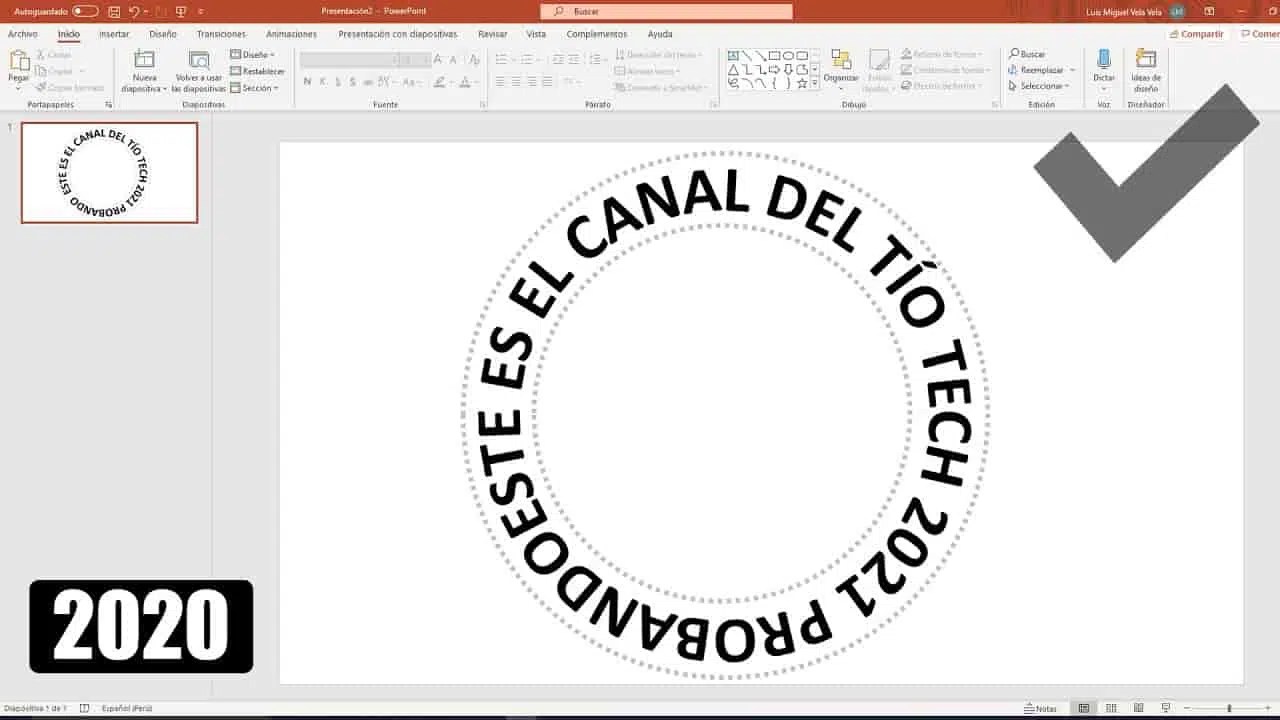 Cómo curvar texto en PowerPoint El Tío Tech 2021