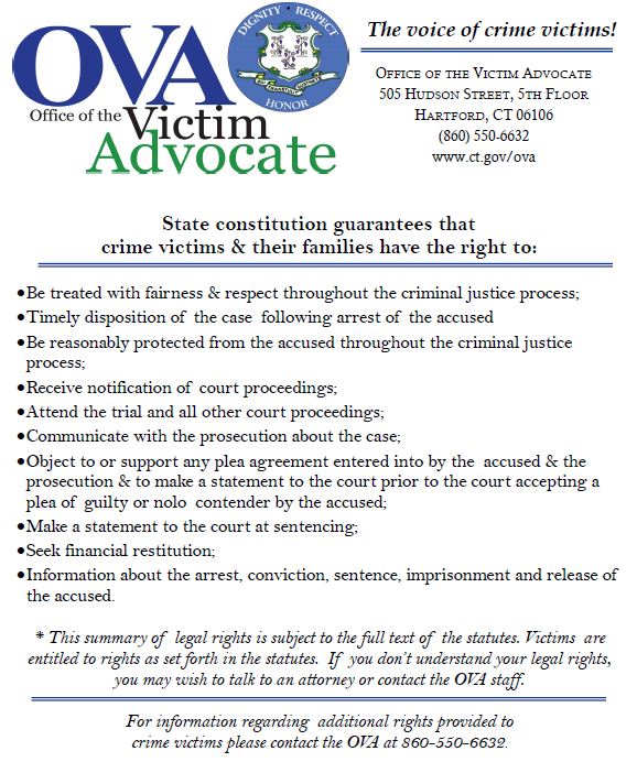Office of the Victim Advocate Town of East Lyme