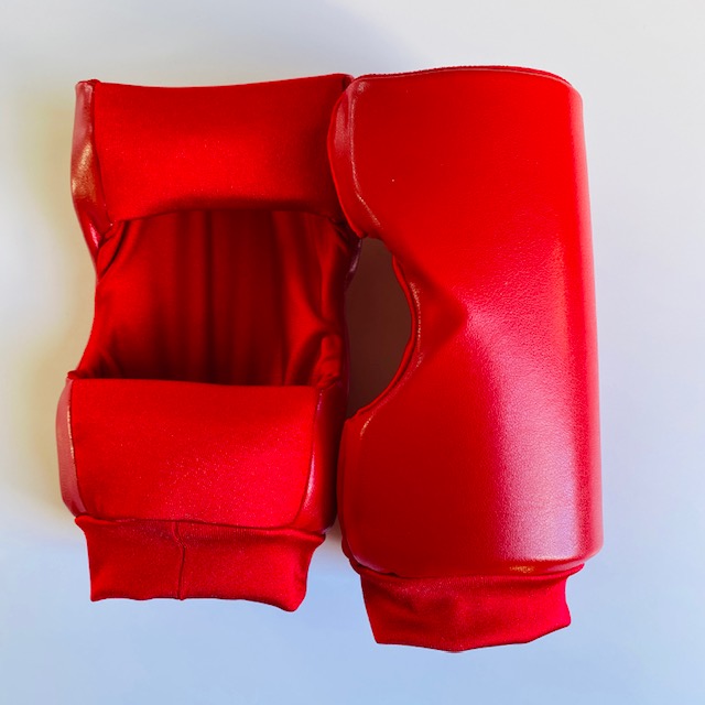 Elbow Pads Solid Red wrestling slip on