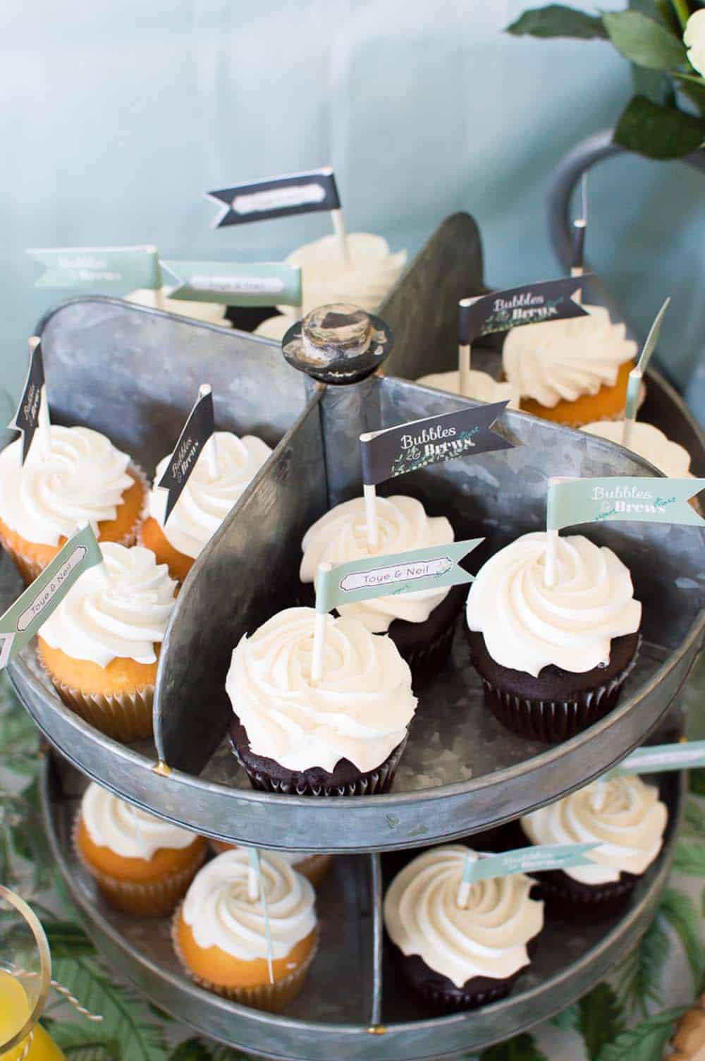 Bubbles and Brews Couples Wedding Shower Elva M Design Studio