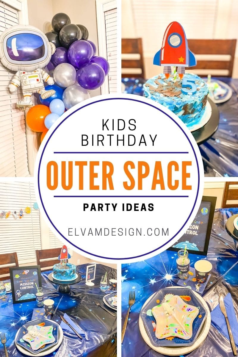 Blast off! Outer Space Birthday Party Ideas Elva M Design Studio